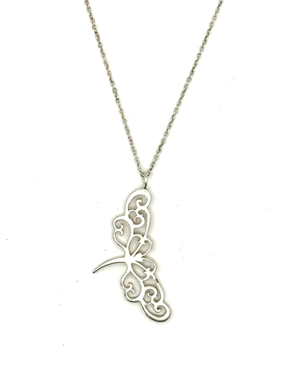 Tiffany & Co Sterling Silver Enchanted Dragonfly Pendant Necklace - Picture 3 of 7
